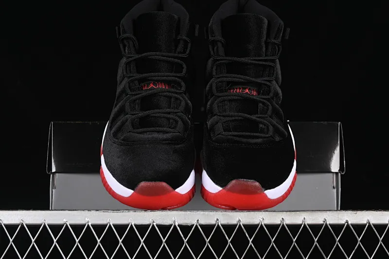 All categories Air Jordan Jordan series basketball shoes Air Jordan 11 Air Jordan 11 Retro "Bred Velvet" AJ11 Joe 11 black red velvet DB5457-061